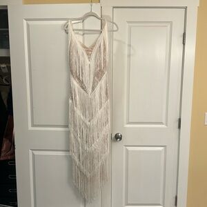 Flapper wedding rehearsal dinner dress
